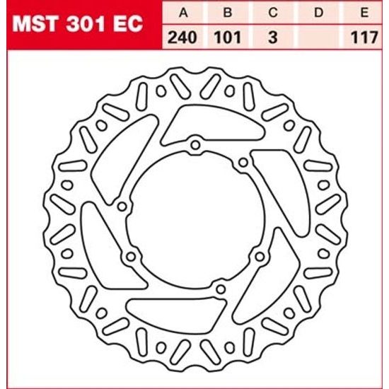 Brzdový kotouč MST301EC