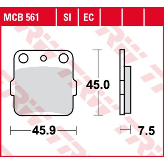 Brzdové destičky MCB561EC