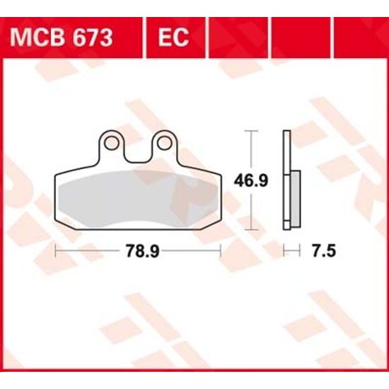 Brzdové destičky MCB673EC