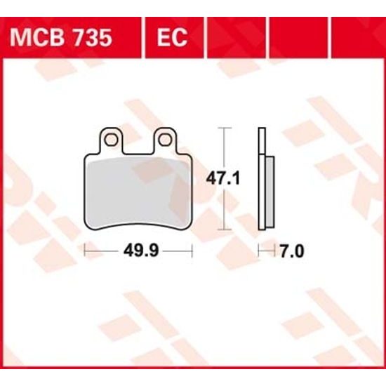 Brzdové destičky MCB735EC