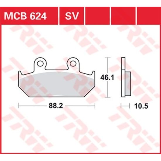 Brzdové destičky MCB624SV