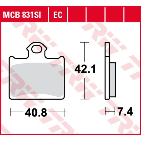 Brzdové destičky MCB831EC