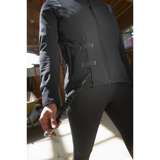 AIR Shell bunda černá/ šedá včetně airbagové vložky Zip in 1, velikost S