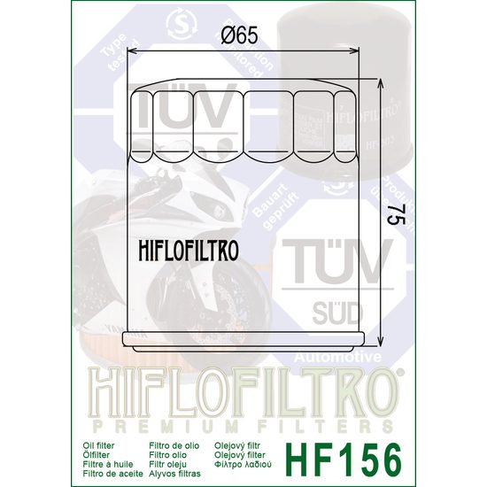 Olejový filtr HF156 KTM
