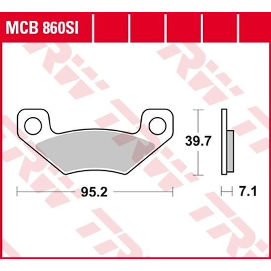 Brzdové destičky MCB860SI