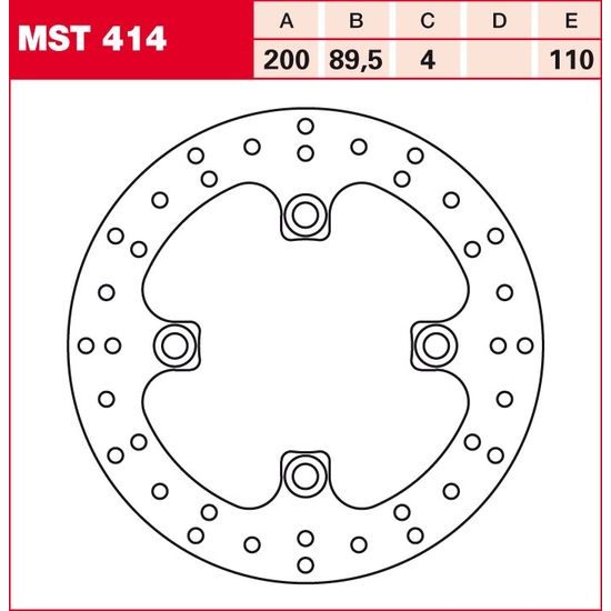 Brzdový kotouč MST414