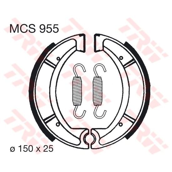 Brzdové pakny TRW MCS955