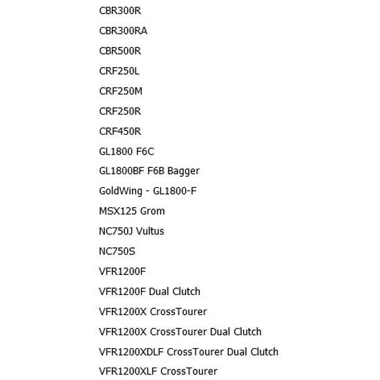 Brzdová páčka / Honda