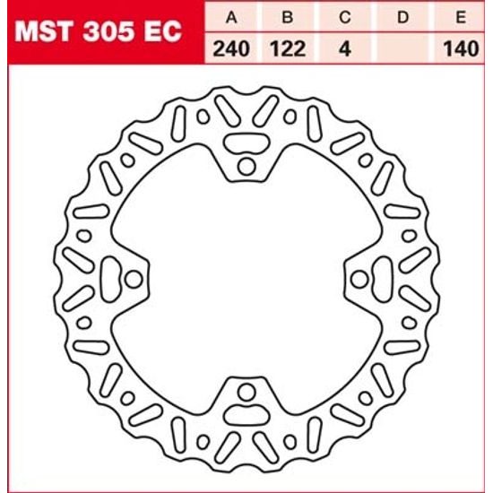 Brzdový kotouč MST305EC