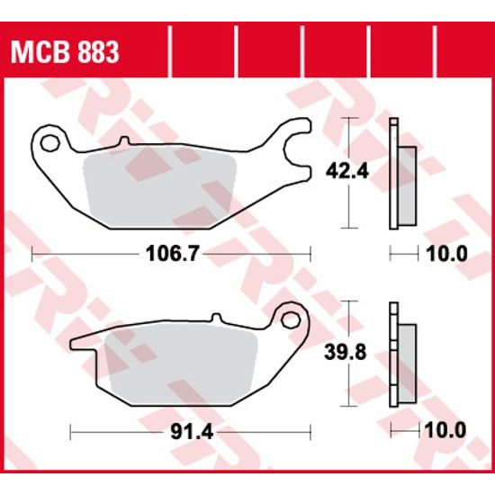 Brzdové destičky MCB883