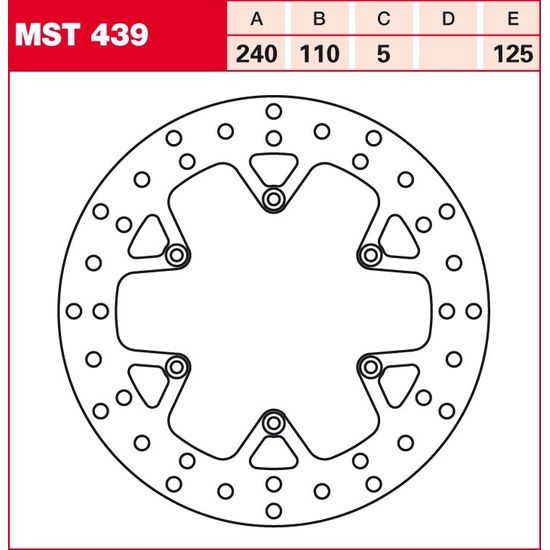 Brzdový kotouč MST439