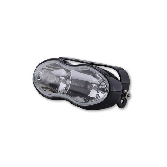 SHIN YO High beam and front fog lamp, black, clear glass, 2x H3 55W