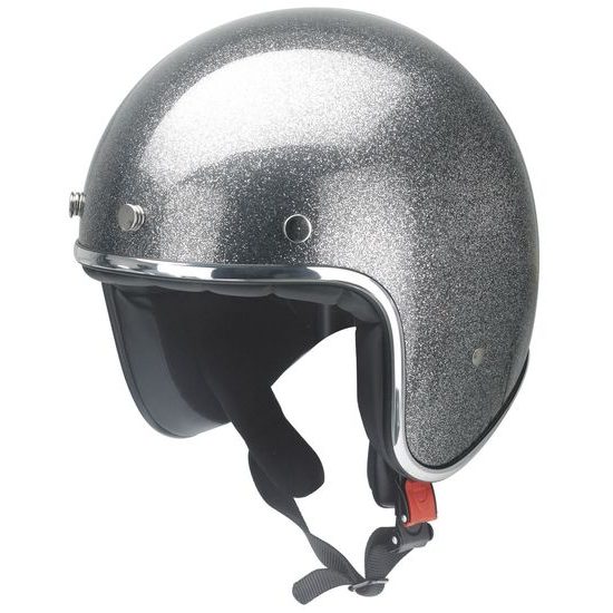 Moto helma RB-765 METAL FLAKE / šedá třpytivá metalíza