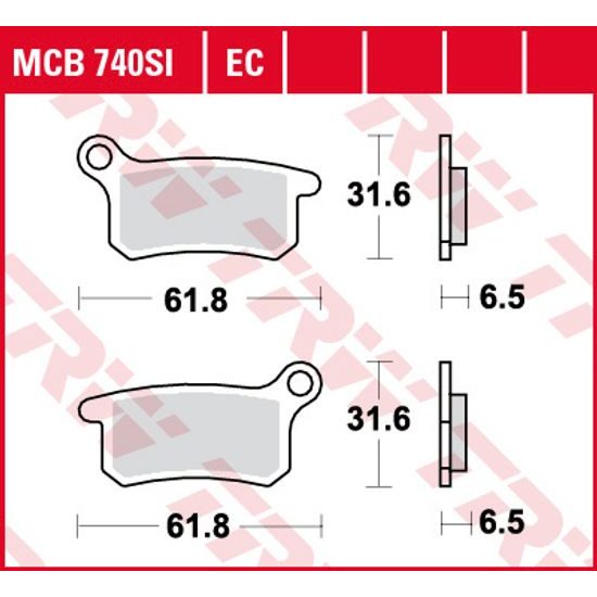 Brzdové destičky MCB740EC
