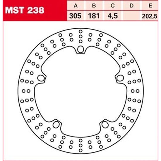 Brzdový kotouč MST238