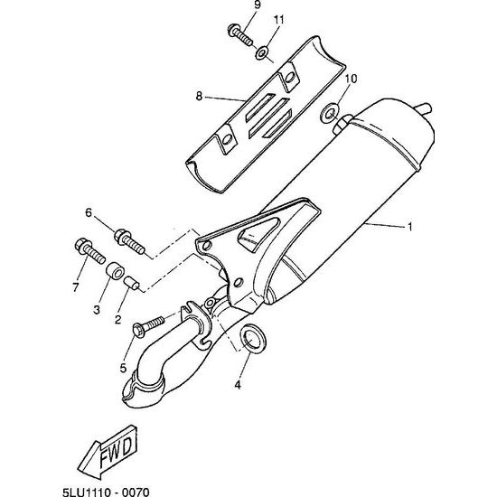 Šroub - Yamaha - CW50TN (2001)