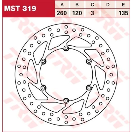 Brzdový kotouč MST319
