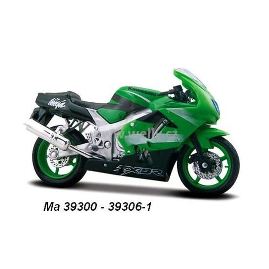 Model KAWASAKI Ninja ZX-9R 1:18 - green- poslední 1 ks