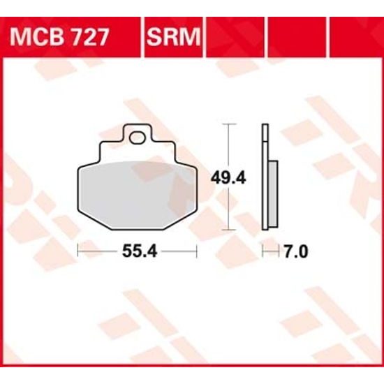 Brzdové destičky MCB727SRM
