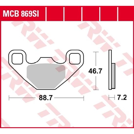 Brzdové destičky MCB869SI