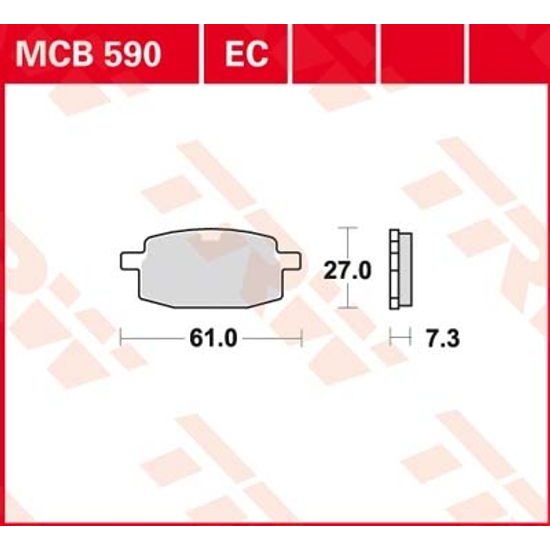 Brzdové destičky MCB590EC