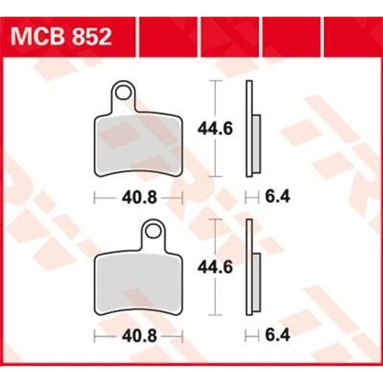 Brzdové destičky MCB852