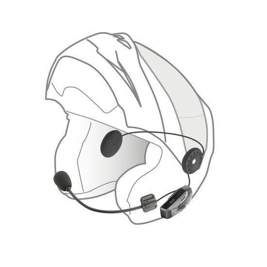 Bluetooth headset pro uzavřené a otevřené přilby Interphone U-COM6R, Twin Pack