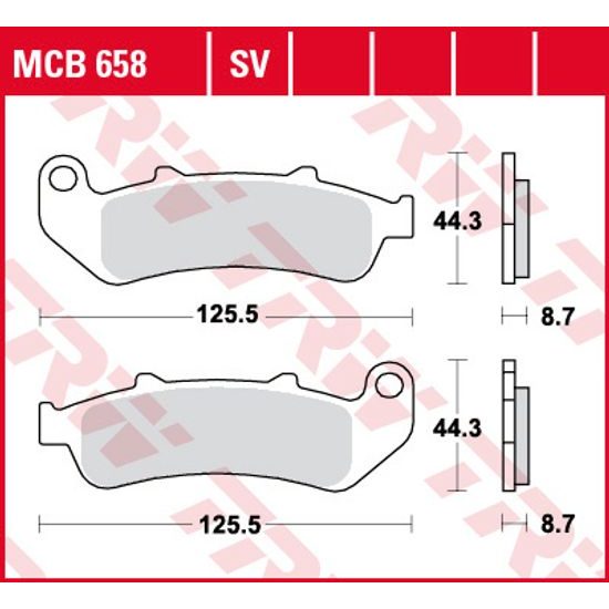 Brzdové destičky MCB658