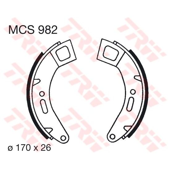 Brzdové pakny MCS982