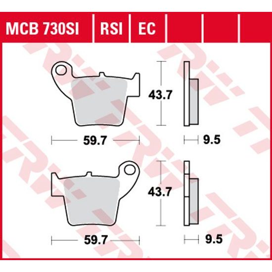 Brzdové destičky MCB730EC