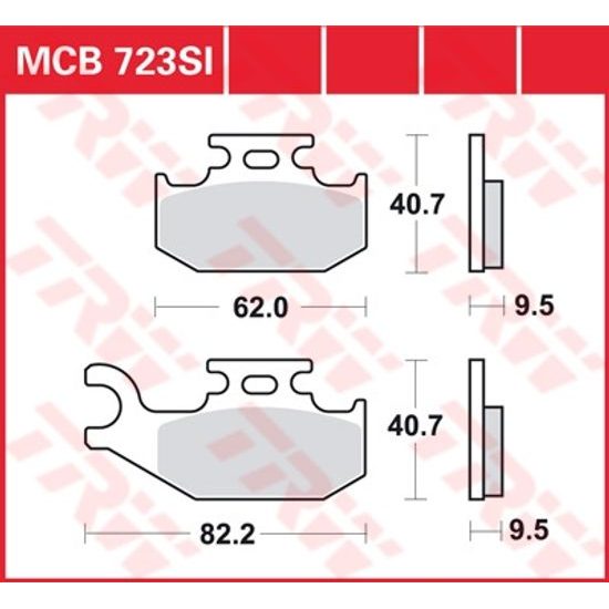 Brzdové destičky MCB723SI
