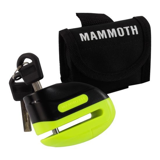 Mammoth Security kotoučový zámek žlutý s 6mm čepem