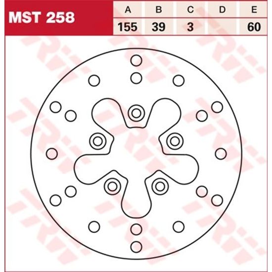 Brzdový kotouč MST258