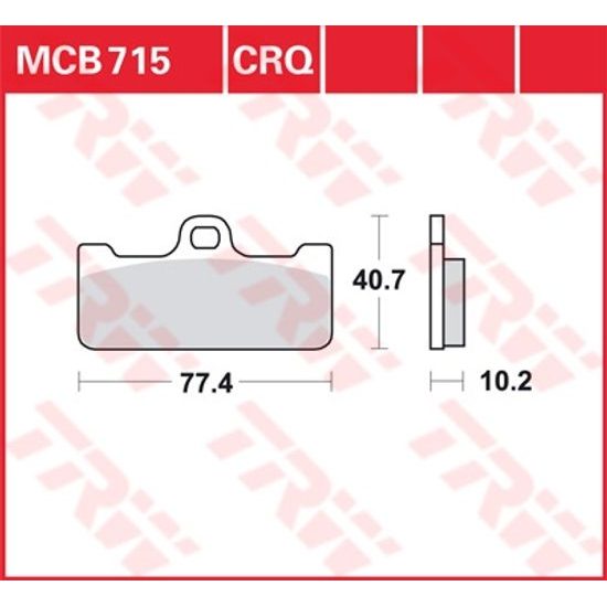 Brzdové destičky MCB715CRQ