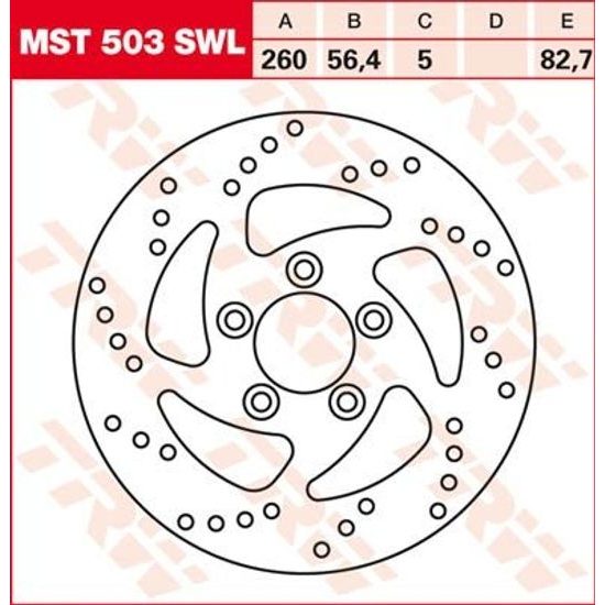 Brzdový kotouč MST503SWL