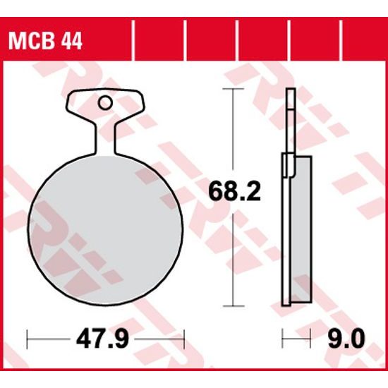 Brzdové destičky MCB044