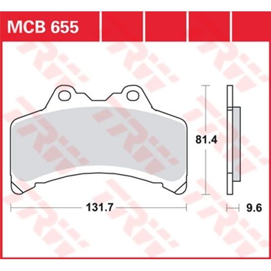 Brzdové destičky MCB655