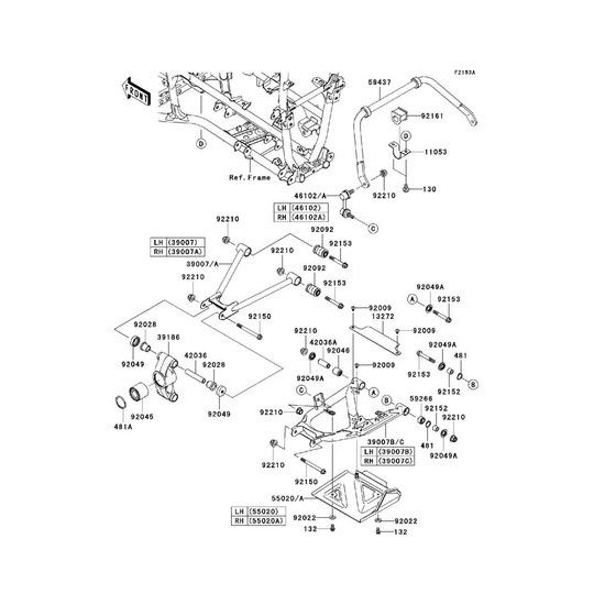 Kloub / Kawasaki - Brute Force 650 4x4i (KVF650-FCS) (2012)
