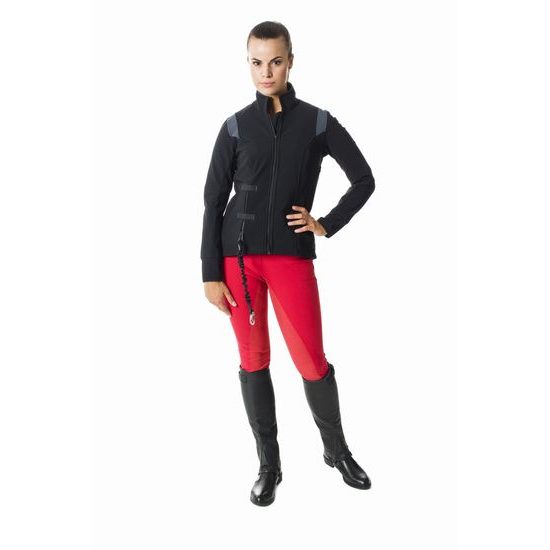 AIR Shell bunda černá/ šedá včetně airbagové vložky Zip in 1, velikost S