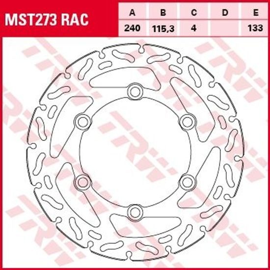 Brzdový kotouč MST273RAC