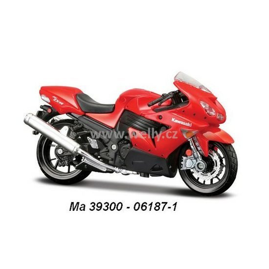 Model KAWASAKI Ninja ZX-14 1:18 - červená