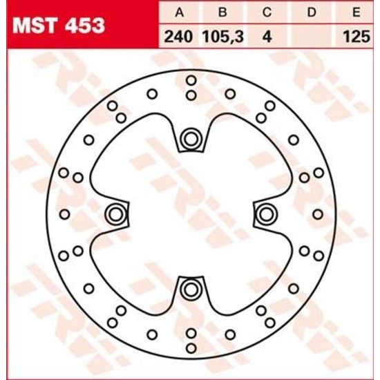 Brzdový kotouč MST453