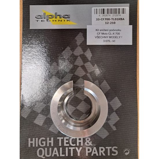 Kit snížení podvozku alpha Technik pro CF Moto 700CL-X, Typ CF700-2, od modelového roku 2023-