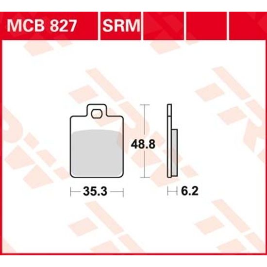 Brzdové destičky MCB827SRM
