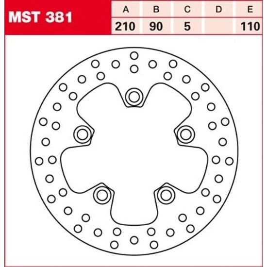 Brzdový kotouč MST381