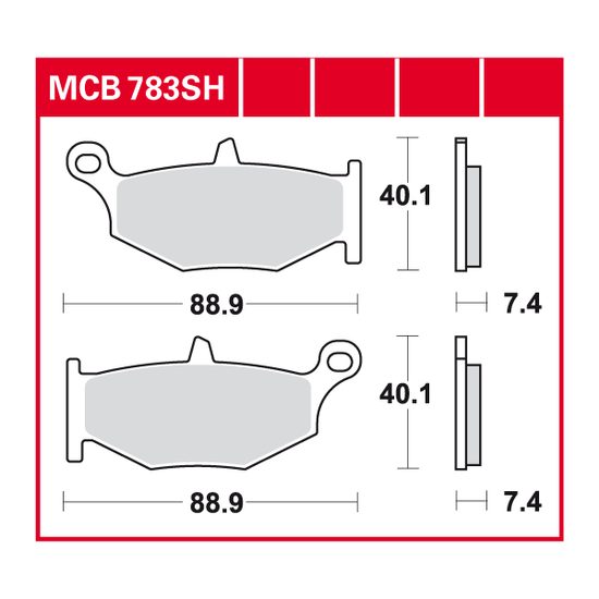 Brzdové destičky MCB783SH