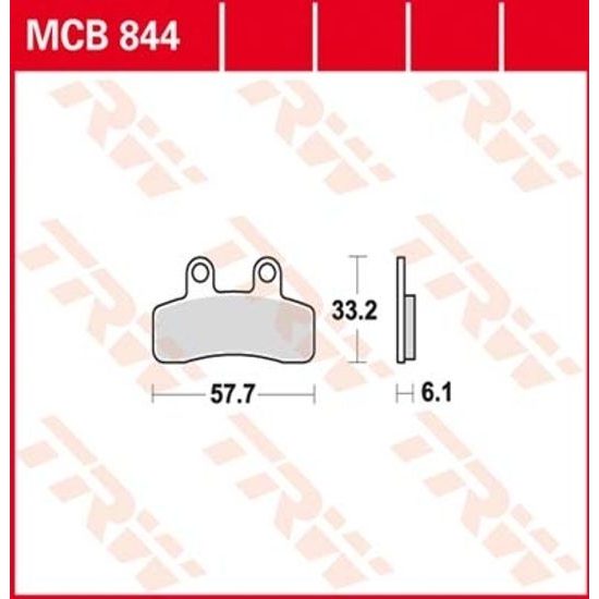 Brzdové destičky MCB844