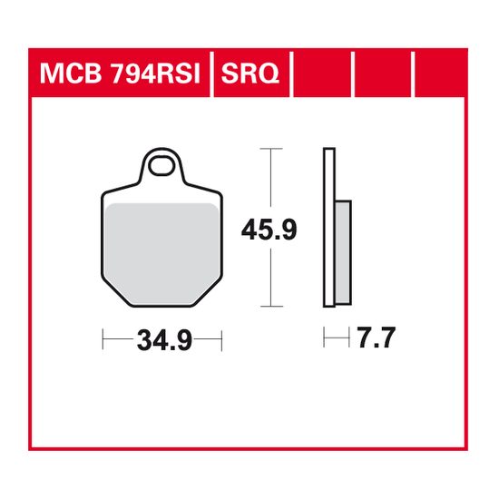 Brzdové destičky MCB794SRQ