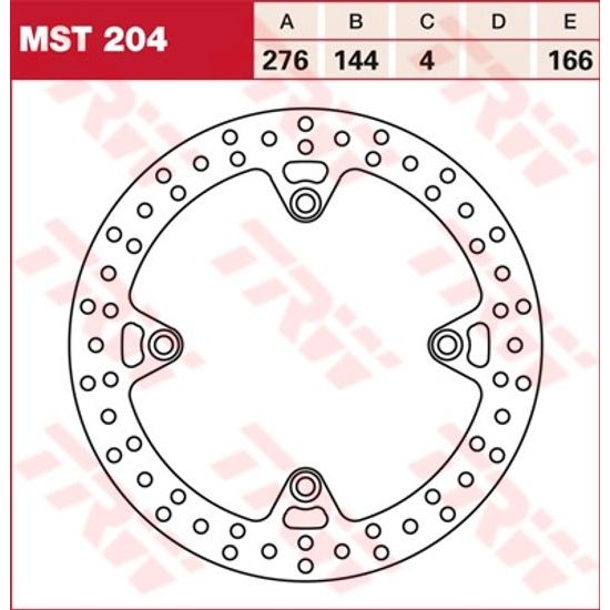 Brzdový kotouč MST204