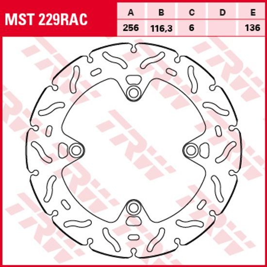 Brzdový kotouč MST229RAC